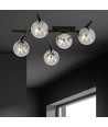 Smart 5 Svart/Grafit taklampa - Ø15 cm, E14, 230V, utan ljuskälla