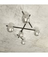 Smart 5 Svart/Grafit taklampa - Ø15 cm, E14, 230V, utan ljuskälla