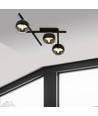 Smart 3 Svart/Rand taklampa - Ø15 cm, E14, 230V, utan ljuskälla