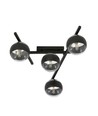 Smart 4 Svart/Rand taklampa - Ø15 cm, E14, 230V, utan ljuskälla