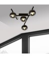 Smart 4 Svart/Rand taklampa - Ø15 cm, E14, 230V, utan ljuskälla