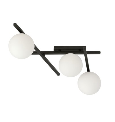 Smart 3 Svart/Opal taklampa - Ø15 cm, E14, 230V, utan ljuskälla