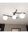 Smart 3 Svart/Opal taklampa - Ø15 cm, E14, 230V, utan ljuskälla