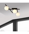 Smart 3 Svart/Opal taklampa - Ø15 cm, E14, 230V, utan ljuskälla