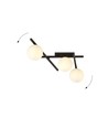 Smart 3 Svart/Opal taklampa - Ø15 cm, E14, 230V, utan ljuskälla