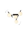 Smart 4 Svart/Opal taklampa - Ø15 cm, E14, 230V, utan ljuskälla.