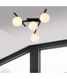 Smart 4 Svart/Opal taklampa - Ø15 cm, E14, 230V, utan ljuskälla.