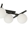 Smart 5 Svart/Opal taklampa - Ø15 cm, E14, 230V, utan ljuskälla