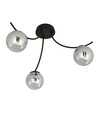 Boston 3 Svart/Grafit taklampa - Ø14 cm, E14, 230V, utan ljuskälla