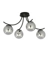 Boston 4 Svart/Grafit taklampa - Ø14 cm, E14, 230V, utan ljuskälla