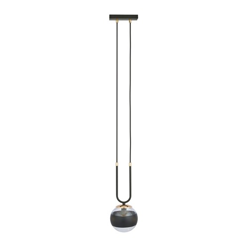 Glam 1 Svart/Randig pendellampa - Ø14 cm, E14, 230V, utan ljuskälla