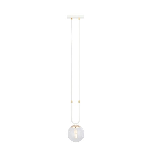 Glam 1 Vit/Transparent pendellampa - Ø14 cm, E14, 230V, utan ljuskälla