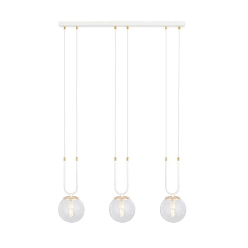 Glam 3 Vit/Transparent pendellampa - Ø14 cm, E14, 230V, utan ljuskälla