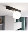 Fit 1 Svart/Opal taklampa - Ø15 cm, E14, 230V, utan ljuskälla