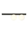 Fit 2 Svart/Opal taklampa - Ø15 cm, E14, 230V, utan ljuskälla