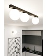 Fit 3 Svart/Opal taklampa - Ø15 cm, E14, 230V, utan ljuskälla
