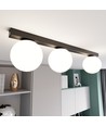 Fit 3 Svart/Opal taklampa - Ø15 cm, E14, 230V, utan ljuskälla