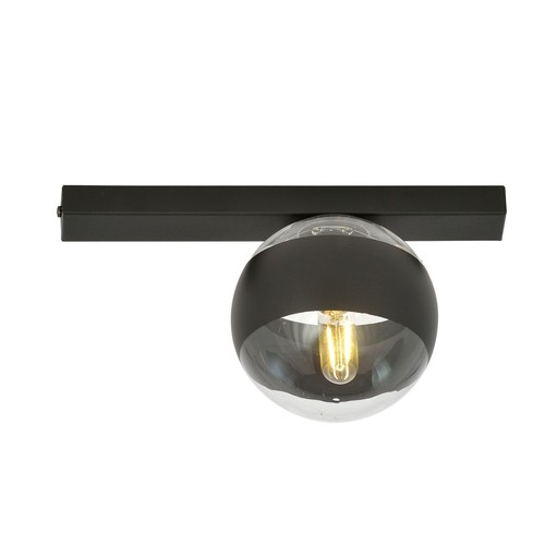 Fit 1 Svart/Rand taklampa - Ø14 cm, E14, 230V, utan ljuskälla