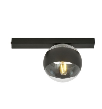 Fit 1 Svart/Rand taklampa - Ø14 cm, E14, 230V, utan ljuskälla