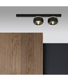 Fit 2 Svart/Rand taklampa - Ø14 cm, E14, 230V, utan ljuskälla