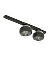 Fit 2 Svart/Rand taklampa - Ø14 cm, E14, 230V, utan ljuskälla