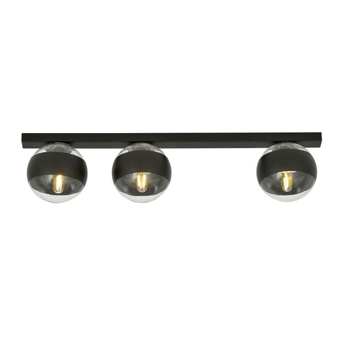 Fit 3 Svart/Randig taklampa - Ø14 cm, E14, 230V, utan ljuskälla