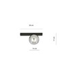Fit 1 Svart/Grafit taklampa - Ø14 cm, E14, 230V, utan ljuskälla