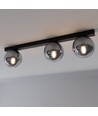 Fit 3 Svart/Grafit taklampa - Ø14 cm, E14, 230V, utan ljuskälla