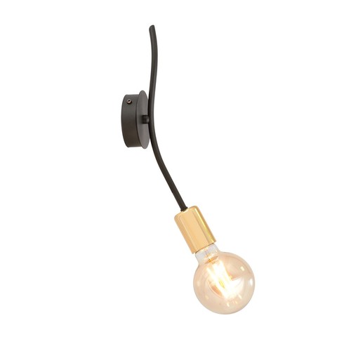 Bolt K1 Svart/Guld taklampa - E27, 230V, utan ljuskälla