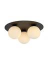 Solar 3 Svart/Opal taklampa - Ø15 cm, E14, 230V, utan ljuskälla