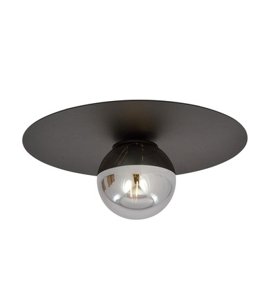 Solar 1 Svart/Grafit taklampa - Ø14 cm, E14, 230V, utan ljuskälla