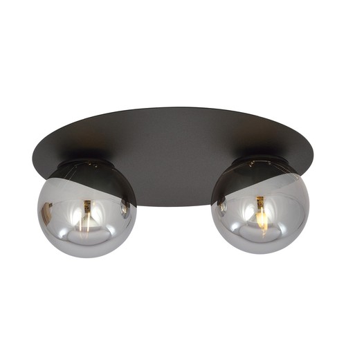 Solar 2 Svart/Grafit taklampa - Ø14 cm, E14, 230V, utan ljuskälla