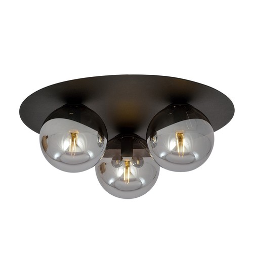 Solar 3 Svart/Grafit taklampa - Ø14 cm, E14, 230V, utan ljuskälla