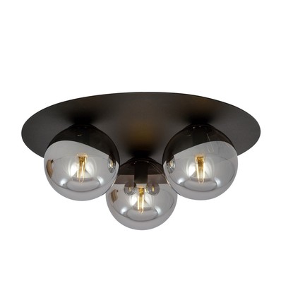 Solar 3 Svart/Grafit taklampa - Ø14 cm, E14, 230V, utan ljuskälla