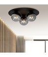 Solar 3 Svart/Grafit taklampa - Ø14 cm, E14, 230V, utan ljuskälla