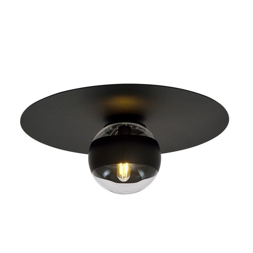 Solar 1 Svart/Rand taklampa - Ø14 cm, E14, 230V, utan ljuskälla