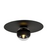 Solar 1 Svart/Rand taklampa - Ø14 cm, E14, 230V, utan ljuskälla