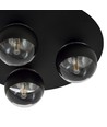 Solar 3 Svart/Randig taklampa - Ø14 cm, E14, 230V, utan ljuskälla