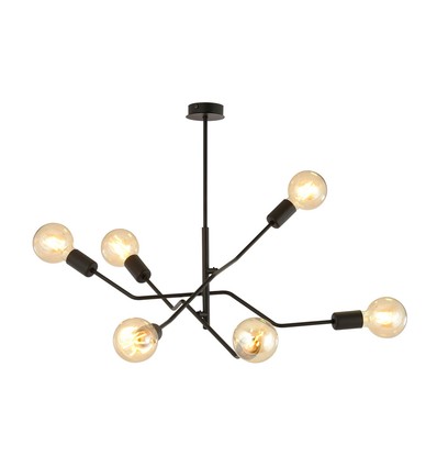 Frix 6 Svart taklampa - E27, 230V, utan ljuskälla