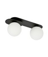 Plaza 2 Svart/Opal taklampa - Ø15 cm, E14, 230V, utan ljuskälla