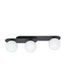 Plaza 3 Svart/Opal taklampa - Ø15 cm, E14, 230V, utan ljuskälla