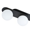 Plaza 3 Svart/Opal taklampa - Ø15 cm, E14, 230V, utan ljuskälla