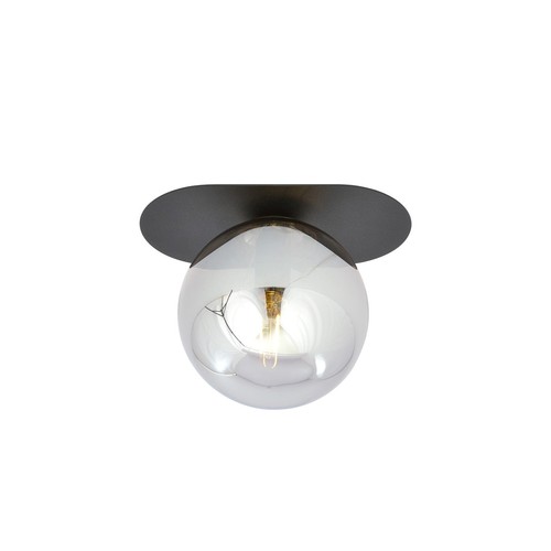 Plaza 1 Svart/Grafit taklampa - Ø14 cm, E14, 230V, utan ljuskälla