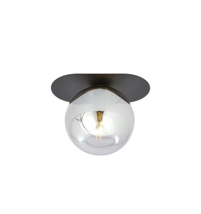 Plaza 1 Svart/Grafit taklampa - Ø14 cm, E14, 230V, utan ljuskälla