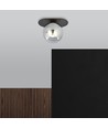 Plaza 1 Svart/Grafit taklampa - Ø14 cm, E14, 230V, utan ljuskälla