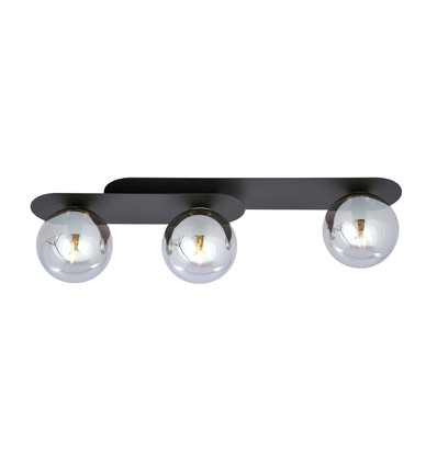 Plaza 3 Svart/Grafit taklampa - Ø14 cm, E14, 230V, utan ljuskälla
