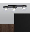 Plaza 3 Svart/Grafit taklampa - Ø14 cm, E14, 230V, utan ljuskälla