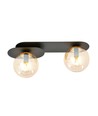 Plaza 2 Svart/Bärnsten taklampa - Ø14 cm, E14, 230V, utan ljuskälla