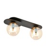 Plaza 2 Svart/Bärnsten taklampa - Ø14 cm, E14, 230V, utan ljuskälla
