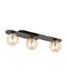 Plaza 3 Svart/Bärnsten taklampa - Ø14 cm, E14, 230V, utan ljuskälla